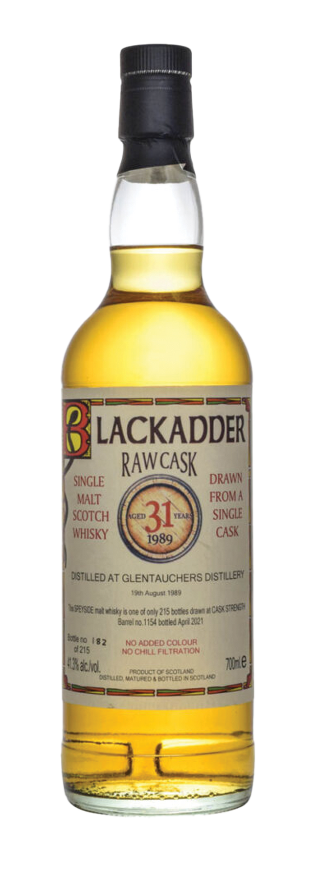 31 Years Old Single Cask Blackadder 41,3% 1989 70cl – Crombé Wines