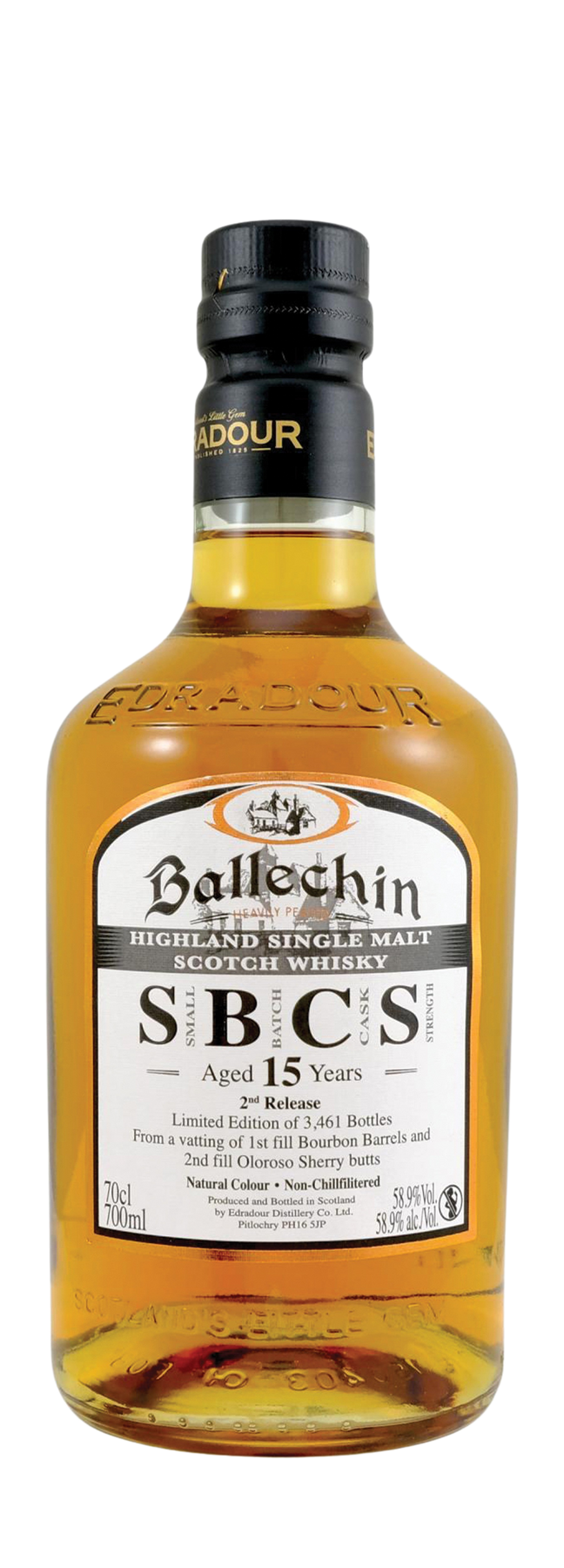 15 Years Old Ballechin Small Batch Cask Strength Batch 2 58,9% 70cl